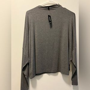Gray express wide blouse.